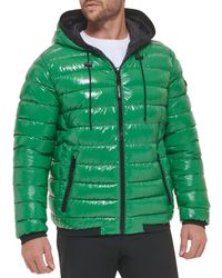 Calvin Klein - Hooded Super Shine Puffer Jacket - Lyst