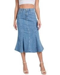 Guess - Lia Denim Midi Skirt - Lyst