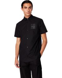 Emporio Armani - A | X Armani Exchange Short Sleeve Limited Edition Mixmag Button Down Shirt. Regular Fit - Lyst