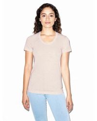 American Apparel - Tri-blend Slim Fit Crewneck Short Sleeve Track T-shirt - Lyst