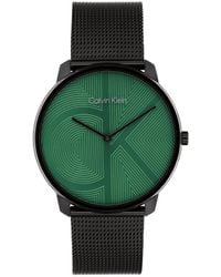 Calvin Klein - 40mm 2h Quartz Watch - Stainless Steel Mesh Bracelet - Water Resistance 30 Meters – Premium Fashion Timepiece For Everyday Style - Lyst