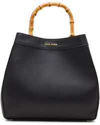 Anne Klein - S Bamboo Handle Satchel With Convertible Strap - Lyst