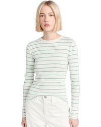 Vince - S Striped Long Sleeve Crew - Lyst