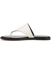 Vince - Ellis Leather Slip On Thong Sandal Milk White 9.5 M - Lyst