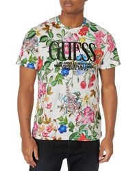 Guess - Short Sleeve Eco Graphic Floral Tee - Lyst