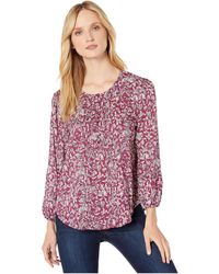 lucky brand julie pintuck top