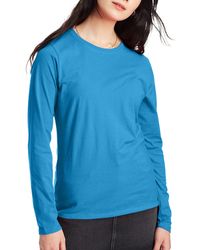Hanes - Originals Long Sleeve Cotton T-shirt - Lyst