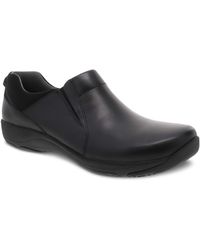 Dansko - Neci Black Leather Slip-resistant Work Shoe 6.5-7 M Us - Lyst