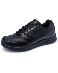 Skechers - For Work Nampa Food Service Shoe,black Polyurethane,10 M Us - Lyst