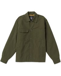 Volcom - Larkin Overshirt Button Jacket - Lyst