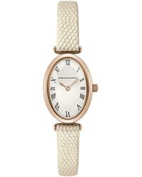 BCBGMAXAZRIA - Classic Stainless Steel Japanese-quartz Watch With Leather Strap - Lyst
