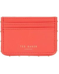 Ted Baker - London Kahnia-studded Edge Leather Cardholder - Lyst