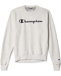 Champion - Powerblend Fleece Crew Sweatshirt For - Lyst