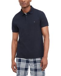 Tommy Hilfiger - Flag Placket Polo In Regular Fit - Lyst