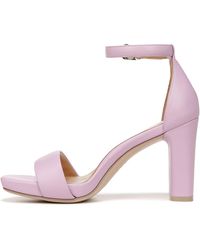Naturalizer - S Joy Ankle Strap Heeled Dress Sandal Lilac Orchid Purple Leather 9.5 W - Lyst