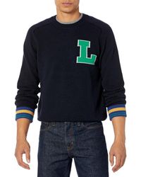 Lacoste - Long Sleeve Crew Neck Varsity Sweater - Lyst