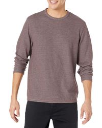 Vince - S Dbl Face Feeder Stripe L/s Crew Shirt - Lyst