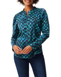 NIC+ZOE - Nic+zoe Ocean Dot Top - Lyst