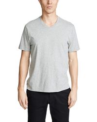 Vince - , , V-neck T-shirt, Heather Steel, X-small - Lyst
