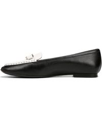 Naturalizer - S Layla Slip On Loafer Black/warm White Leather 12 W - Lyst