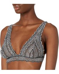 Cosabella - Say Never Printed Tall Triangle Bralette - Lyst