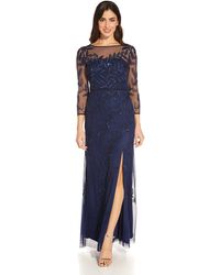 Adrianna Papell - Beaded Embroidered Gown - Lyst