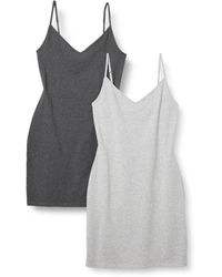 Amazon Essentials - Abito Sottoveste A Strati in Cotone Slim Fit Donna - Lyst