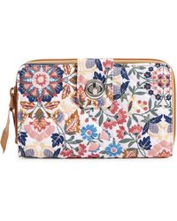 Vera Bradley - Cotton Turnlock Wallet With Rfid Protection - Lyst
