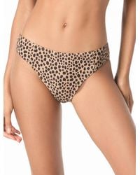 Michael Kors - Standard Cheetah Print High Leg Bottom - Lyst