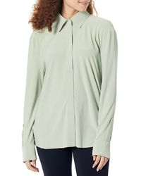 Norma Kamali - Nk Shirt With Collar Stand - Lyst