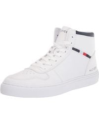 tommy hilfiger mens high top sneakers