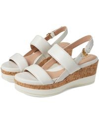 Cole Haan - Aislin Wedge Sandal (Ivory Leather/Cork) Sandals - Lyst