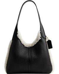 COACH - Brooklyn Shoulder Bag 28 In Shearling - Lyst