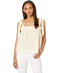 Ella Moss Womens Loera Tie Waist Top with 3//4 Sleeves