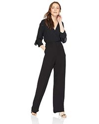 BCBGeneration Ruffle Back Jumpsuit - Black