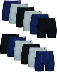 Hanes - Tagless Comfort Soft Boxer Briefs With Covered Waistband-multiple Packs Available - Lyst