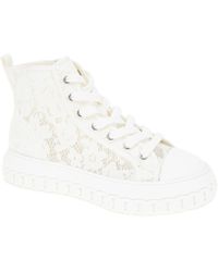 BCBGeneration - Renda High Top Allover White Lace Sneaker - Lyst