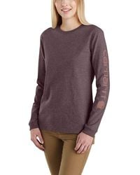 Carhartt - Loose Fit Heavyweight Long Sleeve Graphic K231 Workwear Langarm-T-Shirt mit Logo - Lyst