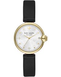 Kate Spade - 32 Mm Chelsea Three Hand Leather Watch - Ksw1786 - Lyst