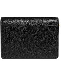 COACH - Polished Pebbled Leather Half Flap Card Case - Lyst
