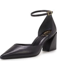 Vince Camuto - Sorenn Ankle Strap Block Heel Pump - Lyst
