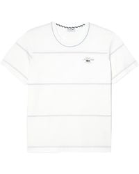 Lacoste - Big Fit Ribbed Collar T-shirt - Lyst