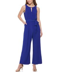 Vince Camuto - S Twofer Printed Chiffon And Ity Jumpsuit With Wrap Front Pant - Lyst