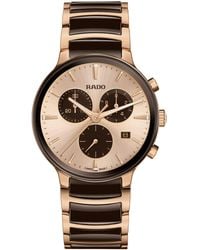 Rado - Centrix-s-swiss Quartz Watch-stainless Steel Pvd-sapphire Crystal -41mm - Lyst