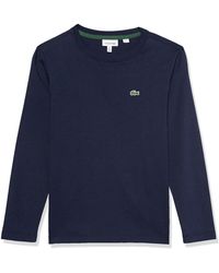 Lacoste - Long Sleeve Crew Neck Cotton T-shirt - Lyst