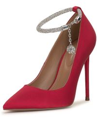 Jessica Simpson - S Sekani Padded Insole Ankle Strap Red 7.5 Medium - Lyst