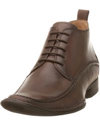 N.y.l.a. - Geofry Lace Up Boot,brown Brush,10.5 M - Lyst