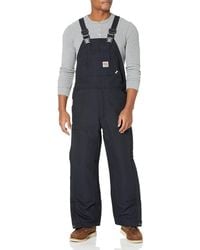 Carhartt - Flame-resistant Duck Quilt-lined Bib Overall - Lyst