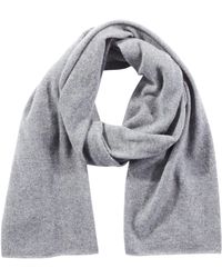 Vince - S Boiled Cashmere Clean Edge Knit Scarf,med Heather Grey,os - Lyst