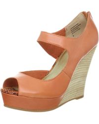 Seychelles - Down To The Wire Leather Pump,orange,6.5 M Us - Lyst
